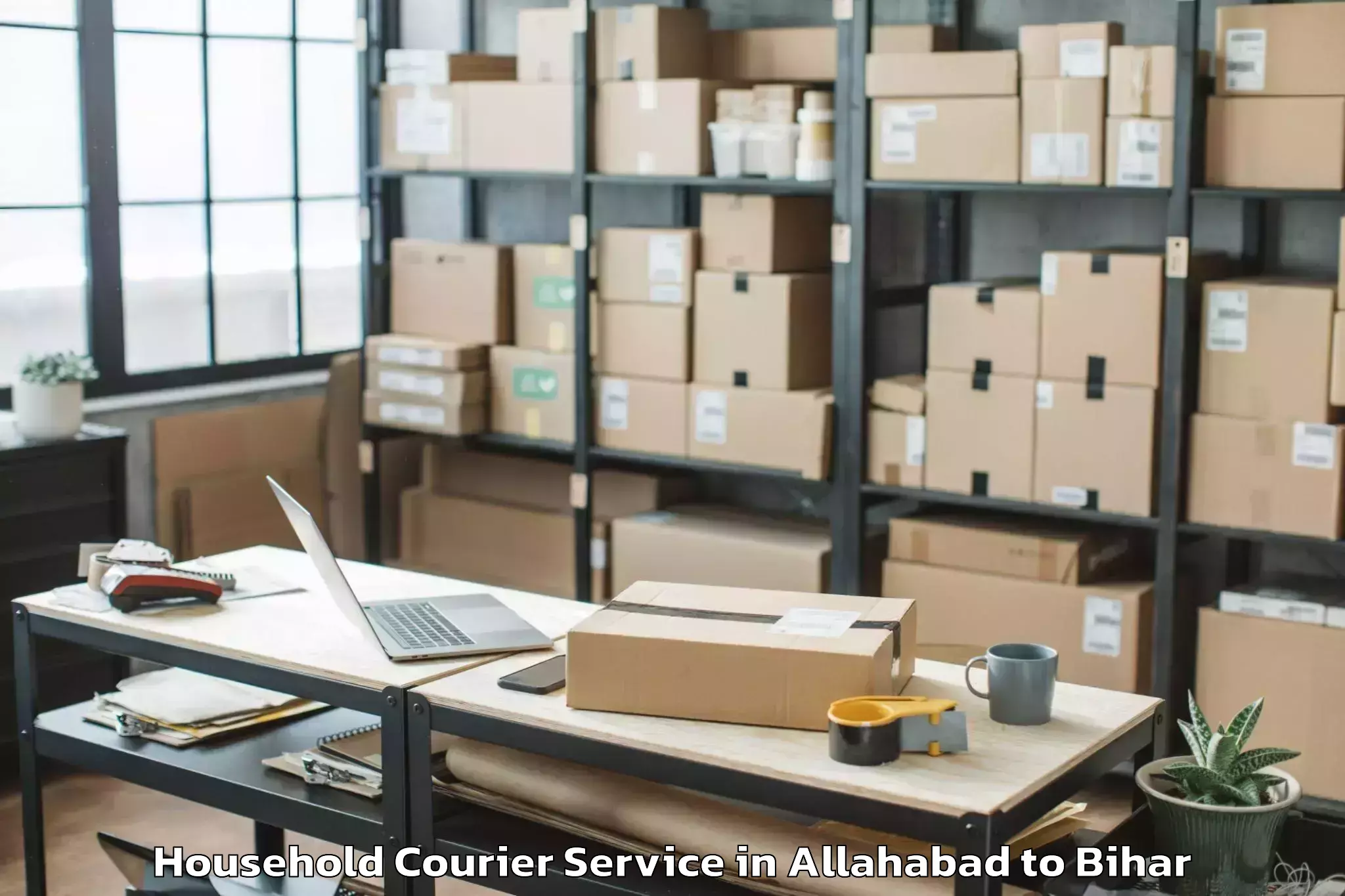 Quality Allahabad to Jagdishpur Bhojpur Household Courier